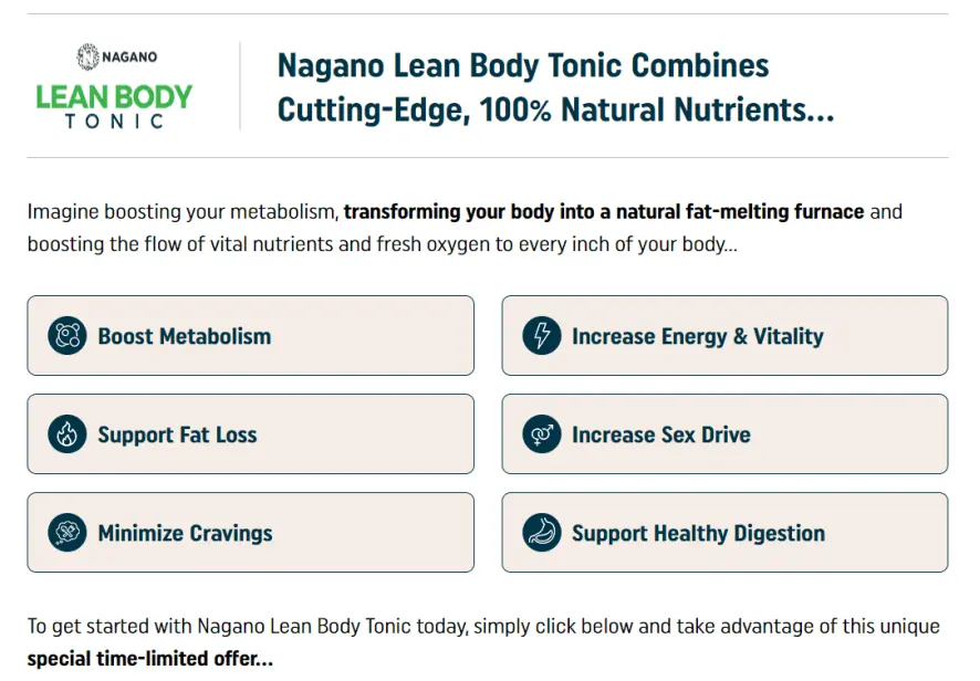 nagano tonic official
